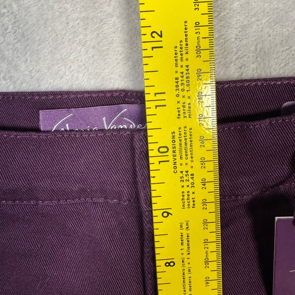 NWT Gloria Vanderbilt Amanda Classic Fit Tapered Leg Mid Rise Jeans Women 4 Plum - Picture 9 of 10